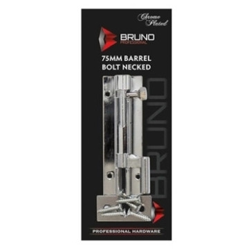 Araf Industries - Ironmongery - Barrel Bolts - Chrome