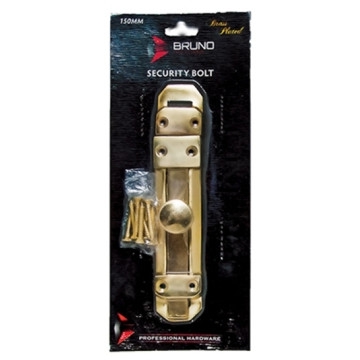 Araf Industries - Ironmongery - Security Bolts - Brass