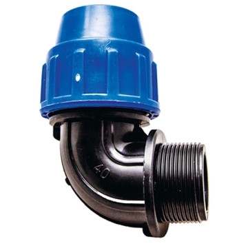 Araf Industries - Pipe Fittings - PP Compression Fittings - Black/Blue