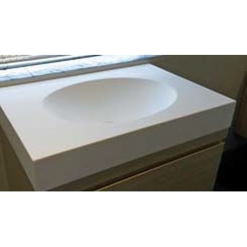 Dado Creations - Integrated - Basins - Vanity - Pearl White