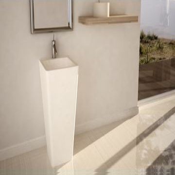 Dado Creations - Pillar - Basins - Freestanding - Pearl White