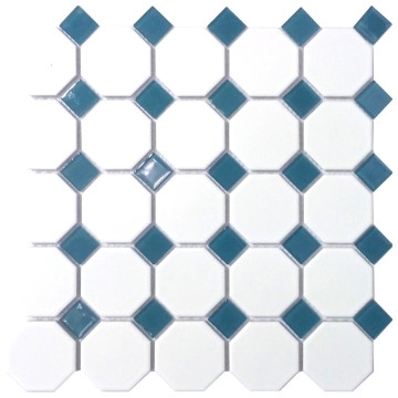 Douglas Jones - Geometric Glam - Tiles - Mosaics - White Octagonal Inserts