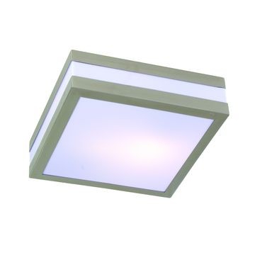 Eurolux - Ceiling bathroom light stainless steel square