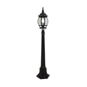 Eurolux - Pedestal pole Lantern light 8-panel 1.1m Black
