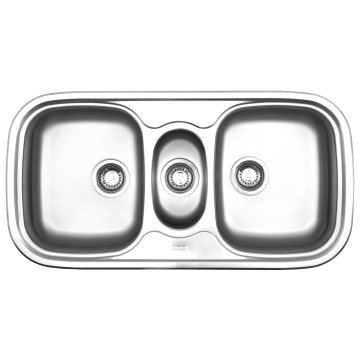 Franke (Kitchen Systems) - Quinline QLX670 - Sinks - Drop-In - Stainless Steel Satin