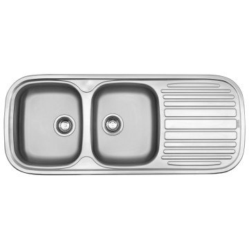 Franke (Kitchen Systems) - Quinline QLX621-120 - Sinks - Drop-In - Stainless Steel Satin