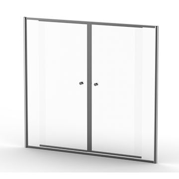 Finestra - Duo In-Line - Showers - Doors - Brushed Chrome