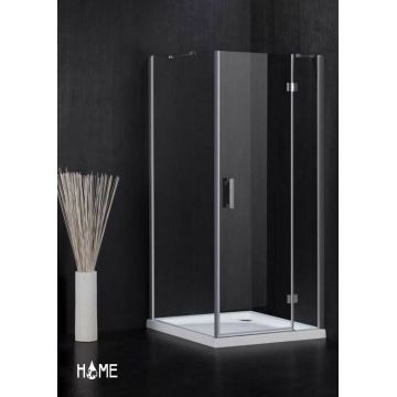 Home - Semi-Frameless SQ Showers Combo - Showers - Doors - Silver/Clear