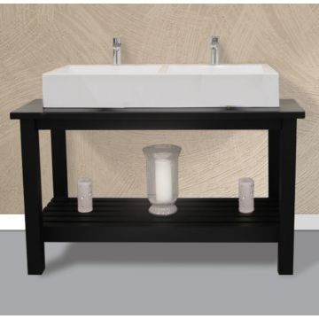 Styleline - Butcher Block - Bathroom Furniture - Cabinets - Black Woodgrain