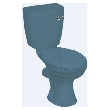Vaal Sanitaryware - Hibiscus Elite - Toilets - Close-Coupled - Bermuda Blue
