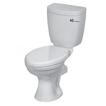 Vaal Sanitaryware - Hibiscus Elite FF CC with Seat - Toilets - Close Couple Suite - White