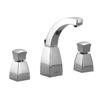 Villeroy & Boch - Square - Taps - Basin Mixers - Champagne / Crystalline