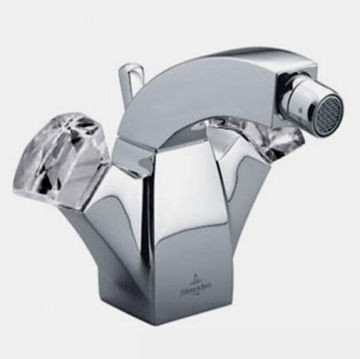 Villeroy & Boch - Square - Taps - Bidet Mixers - Champagne / Crystalline