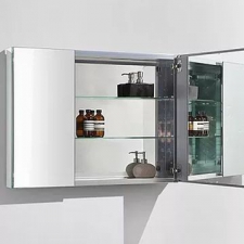 AVA Bathroom Furniture - Bathroom Furniture - Mirror Cabinets - Aluminium Glass