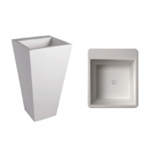 Dado Creations - Pillar - Basins - Freestanding - Gloss White