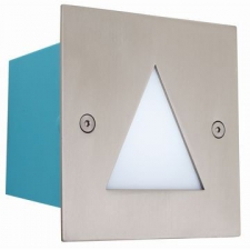 Eurolux - Bulkhead Square Stainless Steel LED Footlight with Triangle
